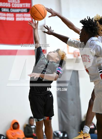 Thumbnail 2 in Leroy Greene Academy vs. Futures (Sac Adventist Holiday Invitational) photogallery.