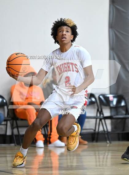 Thumbnail 3 in Leroy Greene Academy vs. Futures (Sac Adventist Holiday Invitational) photogallery.