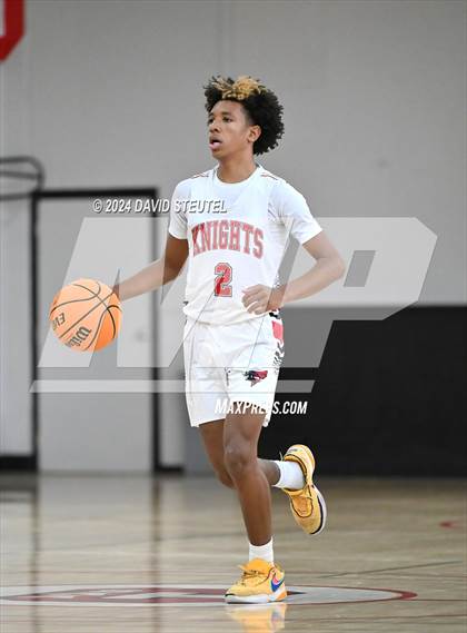 Thumbnail 2 in Leroy Greene Academy vs. Futures (Sac Adventist Holiday Invitational) photogallery.