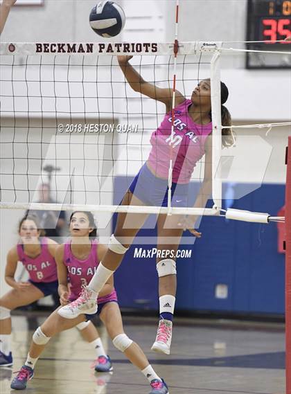 Thumbnail 2 in Los Alamitos @ Beckman (CIF-SS D2 Playoff) photogallery.
