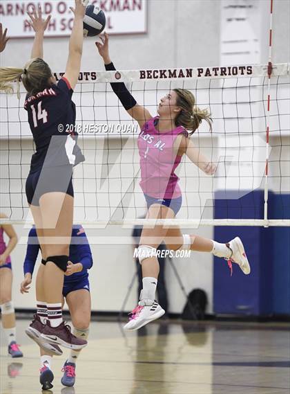 Thumbnail 2 in Los Alamitos @ Beckman (CIF-SS D2 Playoff) photogallery.
