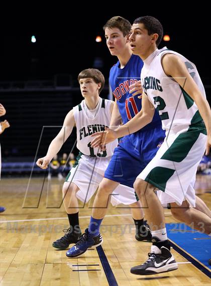 Thumbnail 3 in Fleming vs. Norwood (CHSAA 1A Consolation) photogallery.