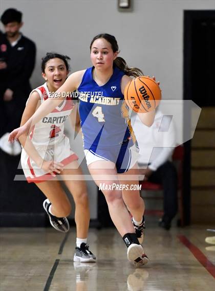 Thumbnail 3 in Lodi Academy vs. Sacramento Adventist (CIF SJS D6 Playoff)  photogallery.