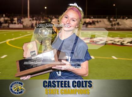 Thumbnail 3 in Sunrise Mountain vs Casteel (AIA 5A Finals) - Awards photogallery.