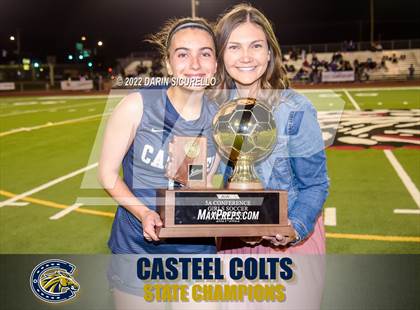 Thumbnail 2 in Sunrise Mountain vs Casteel (AIA 5A Finals) - Awards photogallery.