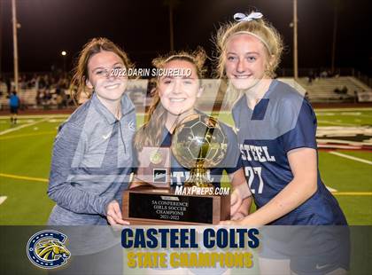 Thumbnail 1 in Sunrise Mountain vs Casteel (AIA 5A Finals) - Awards photogallery.