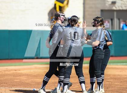 Thumbnail 1 in Hallettsville vs. Grandview (UIL Softball 3A Semifinal) photogallery.
