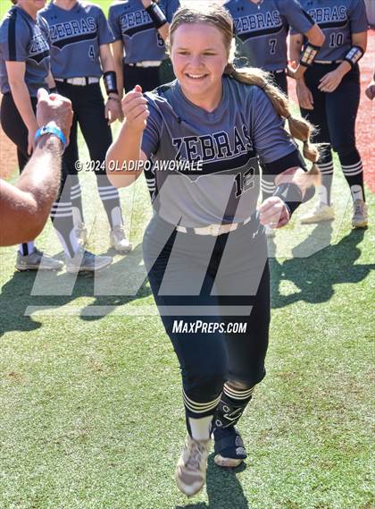 Thumbnail 1 in Hallettsville vs. Grandview (UIL Softball 3A Semifinal) photogallery.
