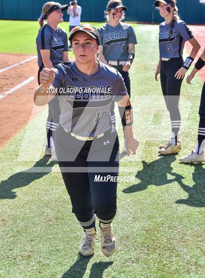 Thumbnail 1 in Hallettsville vs. Grandview (UIL Softball 3A Semifinal) photogallery.