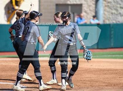 Thumbnail 3 in Hallettsville vs. Grandview (UIL Softball 3A Semifinal) photogallery.