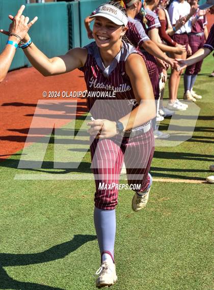 Thumbnail 3 in Hallettsville vs. Grandview (UIL Softball 3A Semifinal) photogallery.