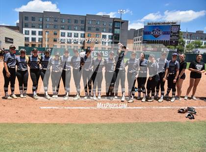 Thumbnail 3 in Hallettsville vs. Grandview (UIL Softball 3A Semifinal) photogallery.