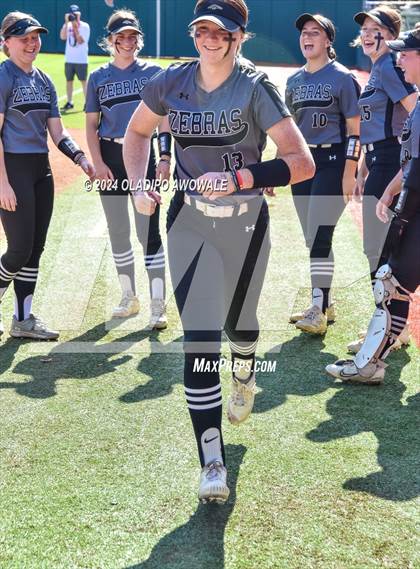 Thumbnail 1 in Hallettsville vs. Grandview (UIL Softball 3A Semifinal) photogallery.