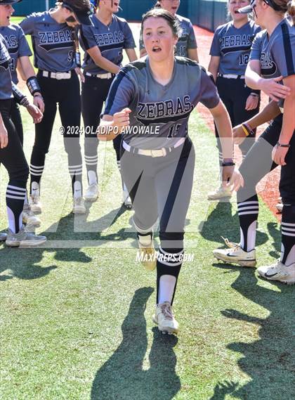 Thumbnail 3 in Hallettsville vs. Grandview (UIL Softball 3A Semifinal) photogallery.
