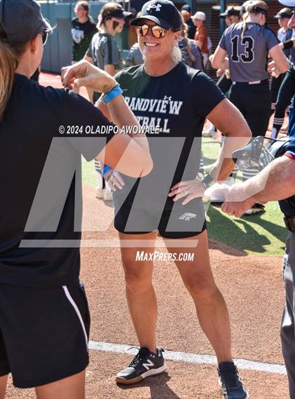 Thumbnail 1 in Hallettsville vs. Grandview (UIL Softball 3A Semifinal) photogallery.