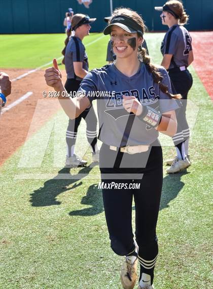 Thumbnail 1 in Hallettsville vs. Grandview (UIL Softball 3A Semifinal) photogallery.