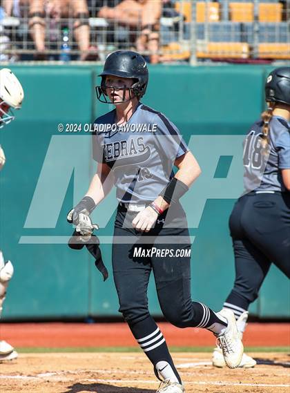 Thumbnail 3 in Hallettsville vs. Grandview (UIL Softball 3A Semifinal) photogallery.