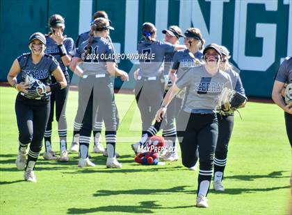 Thumbnail 3 in Hallettsville vs. Grandview (UIL Softball 3A Semifinal) photogallery.