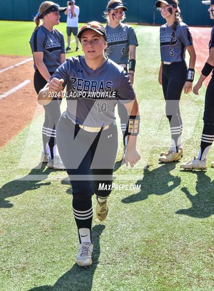 Thumbnail 3 in Hallettsville vs. Grandview (UIL Softball 3A Semifinal) photogallery.
