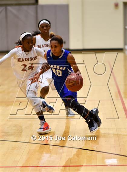 Thumbnail 3 in MacArthur [Douglas] vs Madison (Littleton Gym) photogallery.