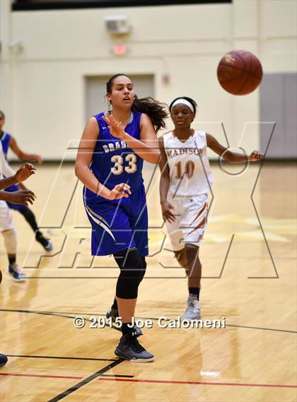 Thumbnail 3 in MacArthur [Douglas] vs Madison (Littleton Gym) photogallery.
