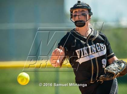 Thumbnail 2 in Gross Catholic vs. Northwest (Lincoln Public Schools Softball Classic) photogallery.