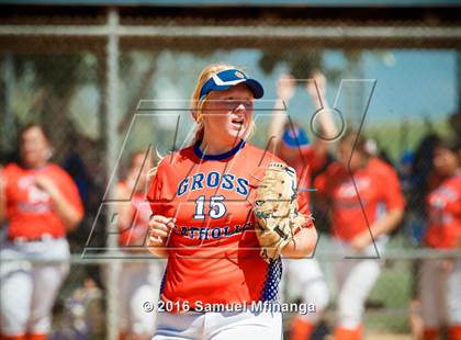 Thumbnail 2 in Gross Catholic vs. Northwest (Lincoln Public Schools Softball Classic) photogallery.