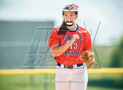 Thumbnail 1 in Gross Catholic vs. Northwest (Lincoln Public Schools Softball Classic) photogallery.