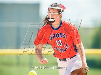 Thumbnail 1 in Gross Catholic vs. Northwest (Lincoln Public Schools Softball Classic) photogallery.