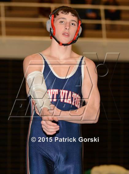 Thumbnail 1 in Saint Viator vs. Marian Catholic photogallery.