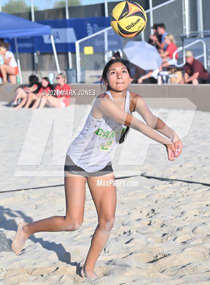 Thumbnail 2 in Canyon del Oro vs. Saguaro (AIA DII Pairs Semifinal) photogallery.