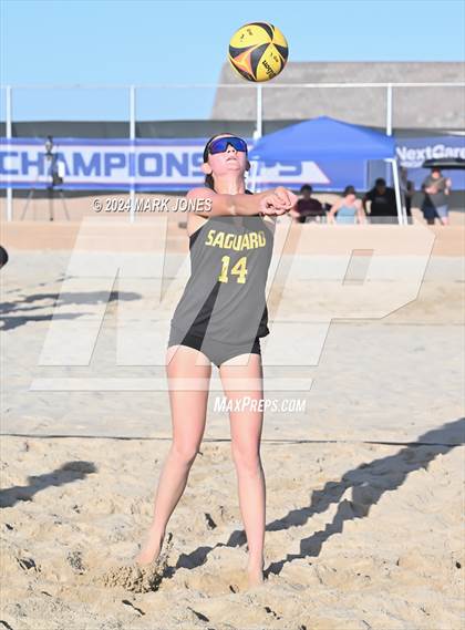 Thumbnail 3 in Canyon del Oro vs. Saguaro (AIA DII Pairs Semifinal) photogallery.
