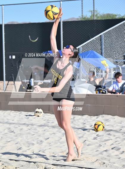 Thumbnail 3 in Canyon del Oro vs. Saguaro (AIA DII Pairs Semifinal) photogallery.
