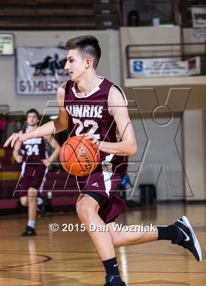 Thumbnail 1 in Sunrise Christian Academy vs. Bridgeport (Fantasy of Lights) photogallery.