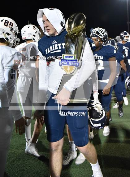 Thumbnail 1 in Eastside Catholic vs. Marietta (GEICO State Champions Bowl Series) photogallery.