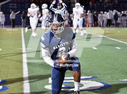 Thumbnail 2 in Eastside Catholic vs. Marietta (GEICO State Champions Bowl Series) photogallery.