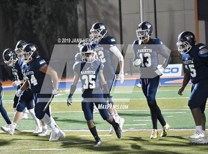 Thumbnail 3 in Eastside Catholic vs. Marietta (GEICO State Champions Bowl Series) photogallery.