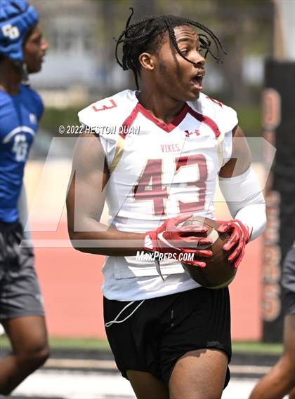 Thumbnail 2 in Downey vs. Charter Oak (Surf City Tournament) photogallery.
