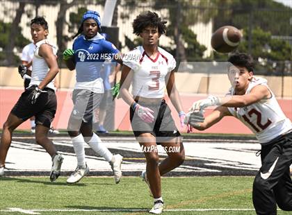 Thumbnail 2 in Downey vs. Charter Oak (Surf City Tournament) photogallery.