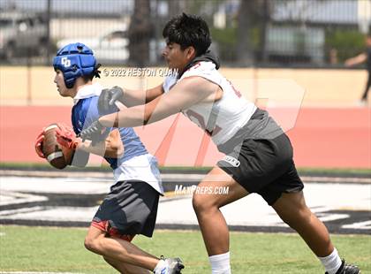 Thumbnail 1 in Downey vs. Charter Oak (Surf City Tournament) photogallery.