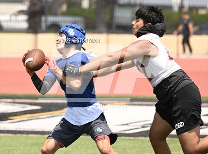 Thumbnail 2 in Downey vs. Charter Oak (Surf City Tournament) photogallery.