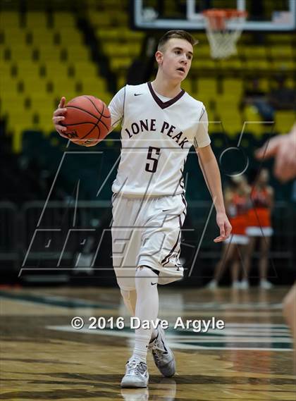 Thumbnail 2 in Lone Peak vs. Mountain Crest (5A Tournament) photogallery.