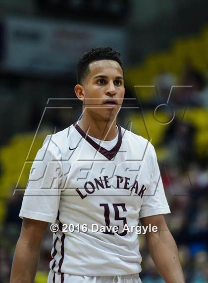 Thumbnail 1 in Lone Peak vs. Mountain Crest (5A Tournament) photogallery.