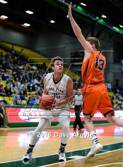 Thumbnail 2 in Lone Peak vs. Mountain Crest (5A Tournament) photogallery.