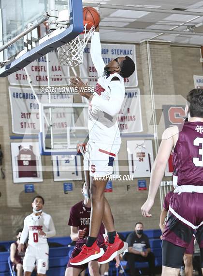 Thumbnail 2 in Fordham Prep vs Achbishop Stepinac (CHSAA Spring Tournament) photogallery.