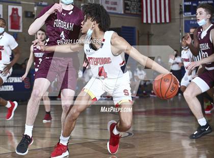 Thumbnail 2 in Fordham Prep vs Achbishop Stepinac (CHSAA Spring Tournament) photogallery.