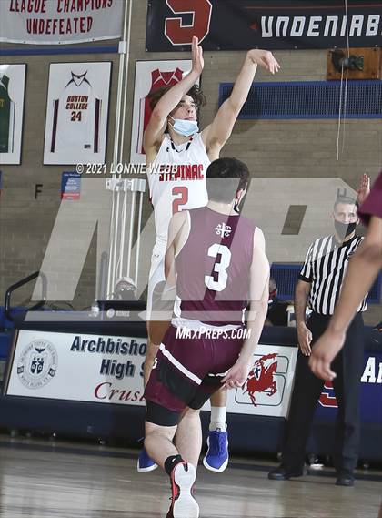 Thumbnail 3 in Fordham Prep vs Achbishop Stepinac (CHSAA Spring Tournament) photogallery.