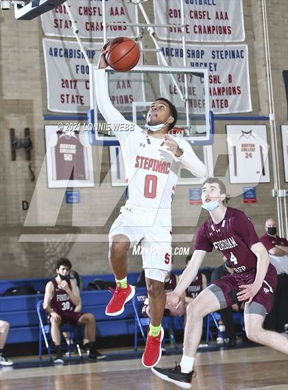 Thumbnail 1 in Fordham Prep vs Achbishop Stepinac (CHSAA Spring Tournament) photogallery.