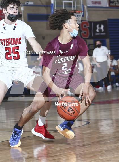 Thumbnail 1 in Fordham Prep vs Achbishop Stepinac (CHSAA Spring Tournament) photogallery.