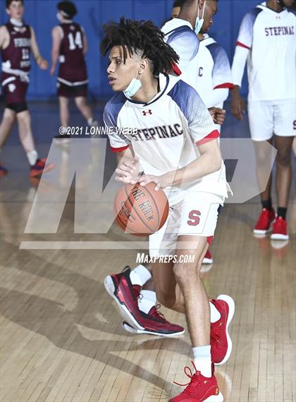 Thumbnail 3 in Fordham Prep vs Achbishop Stepinac (CHSAA Spring Tournament) photogallery.